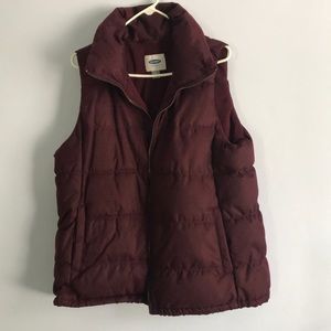 Puffy Maroon Vest